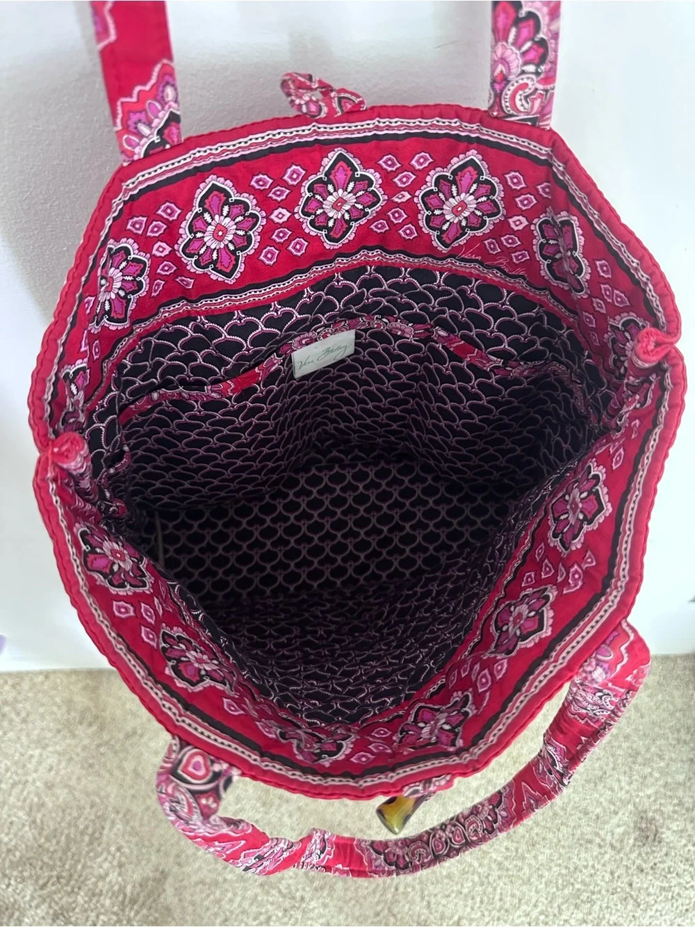 Vera Bradley “Vera Frankly Scarlet” Shoulder Tote